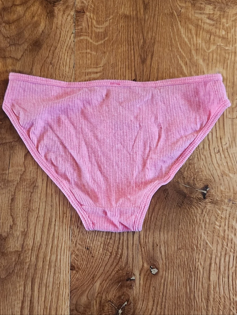 PINK Victoria's Secret Pink Ribbed Cotton Panties - Picture 2 of 3